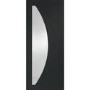 Internal White Primed Salerno Fire Door with Clear Glass - 1981 x 686 x 44mm (27"), White Primed