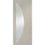 Internal White Primed Salerno with Clear Glass - White Primed, 2040 x 726 x 40 mm