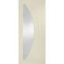 Internal White Primed Salerno with Clear Glass - White Primed, 2040 x 726 x 40 mm