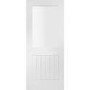 Internal White Primed Suffolk with Clear Glass - White Primed, 1981 x 762 x 35 mm