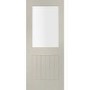 Internal White Primed Suffolk with Clear Glass - White Primed, 1981 x 762 x 35 mm