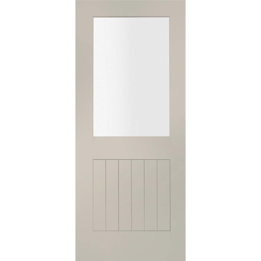 Internal White Primed Suffolk with Clear Glass - White Primed, 1981 x 762 x 35 mm