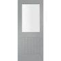 Internal White Primed Suffolk with Clear Glass - White Primed, 1981 x 762 x 35 mm