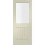 Internal White Primed Suffolk with Clear Glass - White Primed, 1981 x 762 x 35 mm