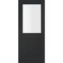 Internal White Primed Suffolk 1L with Clear Glass Fire Door - White Primed, 1981 x 838 x 44 mm