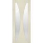 Internal White Primed Verona with Clear Glass - White Primed, 2040 x 726 x 40 mm