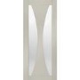 Internal White Primed Verona with Clear Glass - White Primed, 2040 x 926 x 40 mm