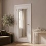 Internal White Primed Fully-Glazed Door with Clear Bevelled Glass - 1981 x 762 x 35mm - Wellington - XL Joinery