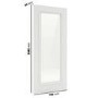 Internal White Primed Fully-Glazed Door with Clear Bevelled Glass - 1981 x 762 x 35mm - Wellington - XL Joinery