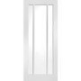 Internal White Primed Worcester Door with Clear Glass - White Primed, 1981 x 686 x 35 mm