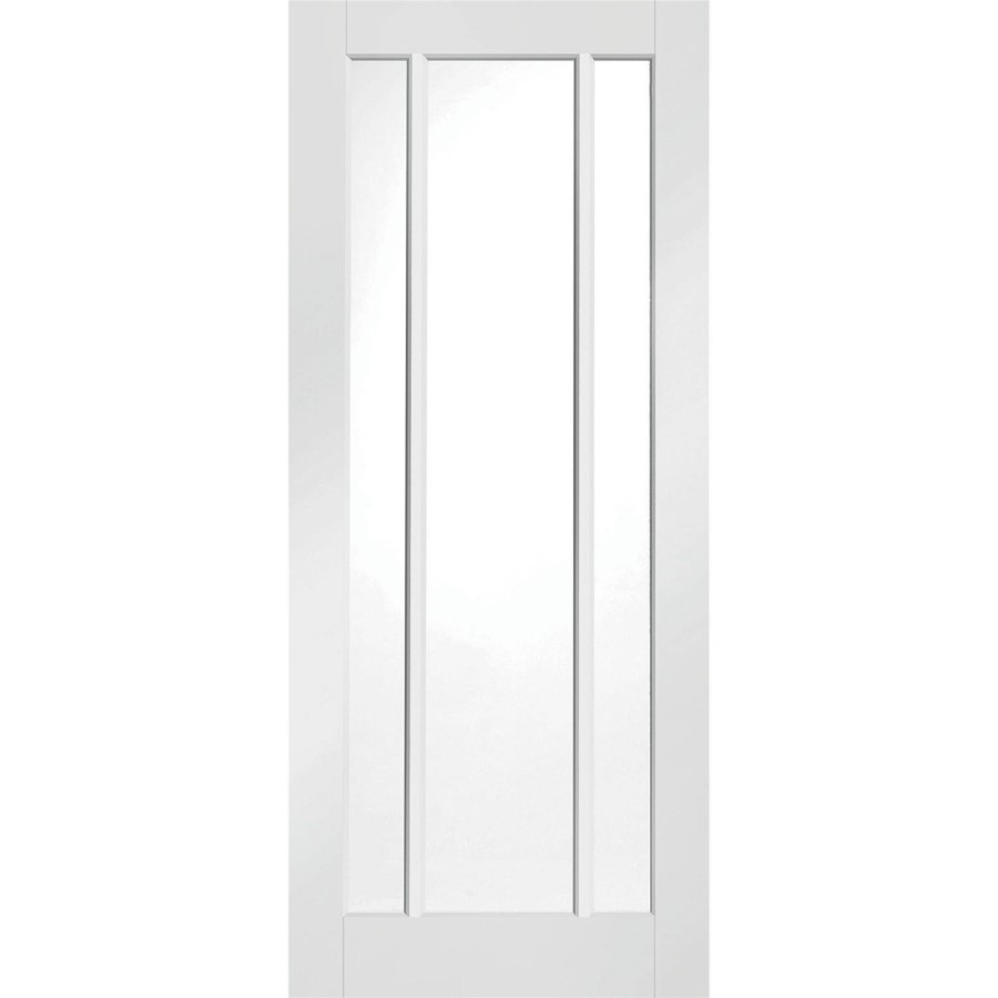 Internal White Primed Worcester Door with Clear Glass - White Primed, 1981 x 686 x 35 mm
