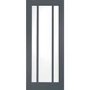 Internal White Primed Worcester Door with Clear Glass - White Primed, 1981 x 686 x 35 mm