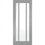 Internal White Primed Worcester Door with Clear Glass - White Primed, 1981 x 686 x 35 mm
