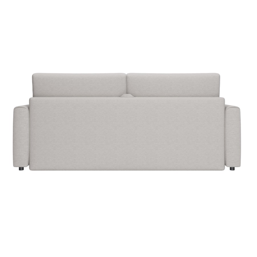 4 Seater King Size Pull-Out Sofa Bed with Storage in Beige Chenille - Grayson