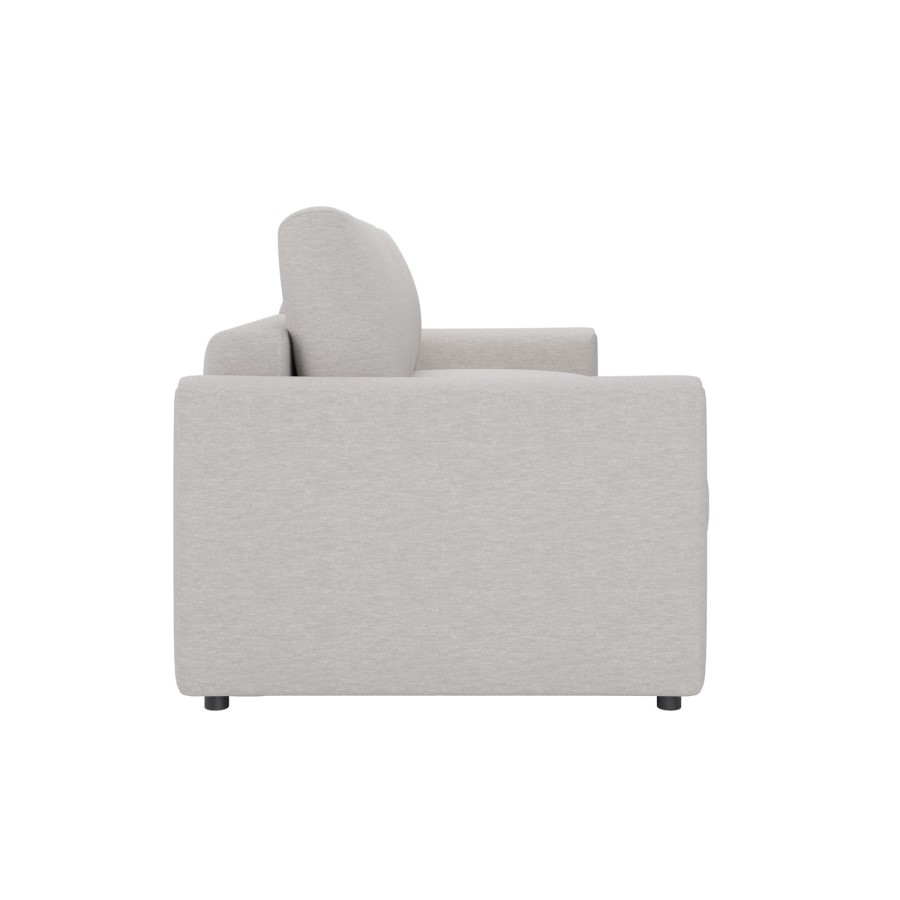 4 Seater King Size Pull-Out Sofa Bed with Storage in Beige Chenille - Grayson