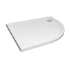 1000 x 800 Offset Quadrant Stone Resin Shower Tray - Acrylic Capped Right Hand