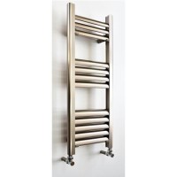 Accuro Korle Champagne Towel Radiator Brushed Aluminium - 800 x 300mm Accuro Korle Champagne Towel Radiator Brushed Aluminium - 800 x 300mm