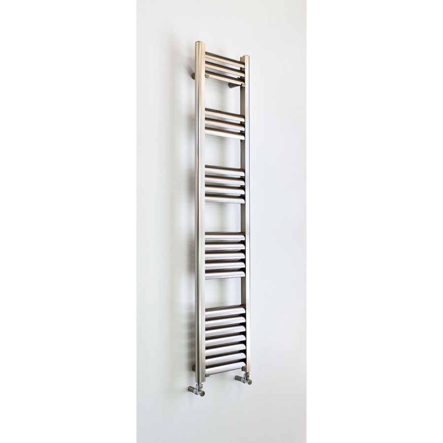 Accuro Korle Champagne Towel Radiator Brushed Aluminium - 1400 x 300mm