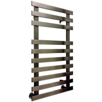 Accuro Korle Brushed Stainless Steel Towel Radiator - 840 x 500mm - 10 Bars