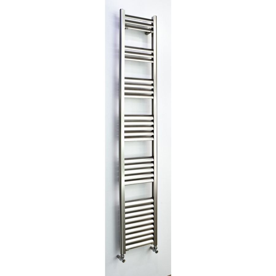 Accuro Korle Champagne Towel Radiator Brushed Aluminium - 1800 x 300mm