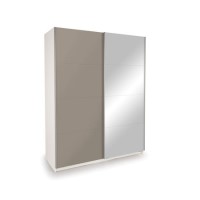 Grey Sliding Mirrored Wardrobe - Evana Grey Sliding Mirrored Wardrobe - Evana