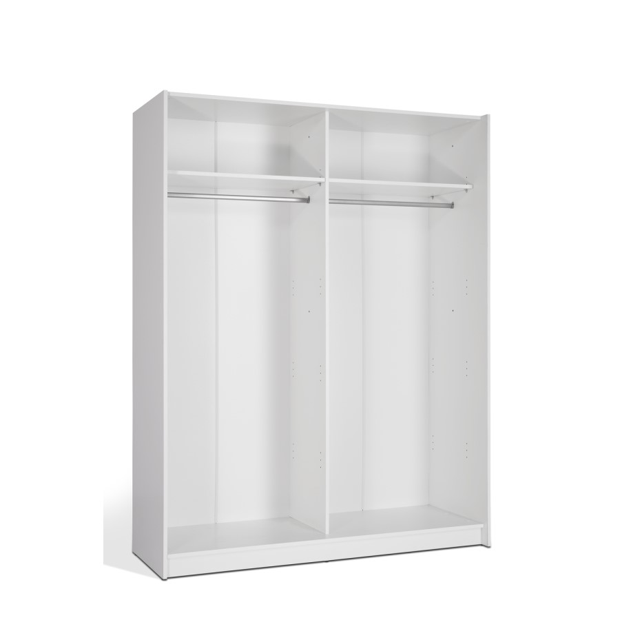 Grey Sliding Mirrored Wardrobe - Evana