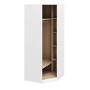 1 Door White Corner Wardrobe - Aspen