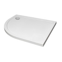 900x800mm Left Hand Offset Quadrant Low Profile Stone Resin Shower Tray 900x800mm Left Hand Offset Quadrant Low Profile Stone Resin Shower Tray