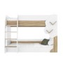 White and Oak Tree Bunk Bed with Shelves - Hadley 