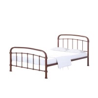 LPD Halston Rose Gold Copper Double Metal Bed Frame