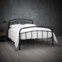LPD Halston Black Single Bed Frame