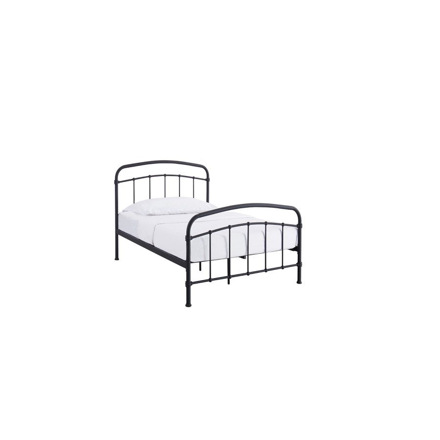 LPD Halston Black Single Bed Frame