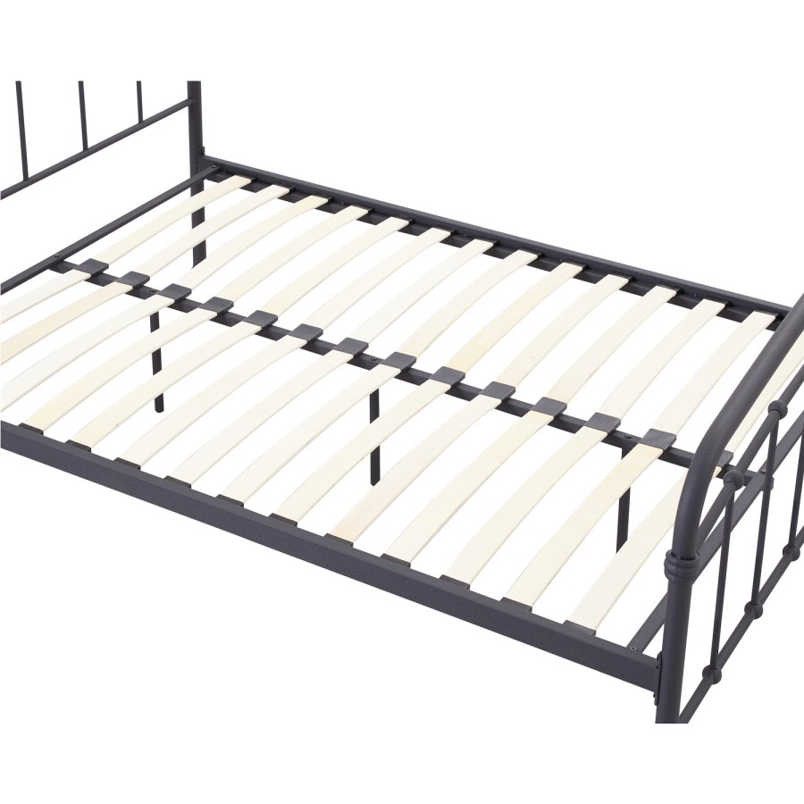LPD Halston Black Single Bed Frame