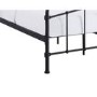 Black Metal Double Bed Frame - Halston - LPD