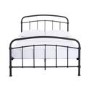 Black Metal King Size Bed Frame - Halston - LPD