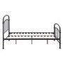 Black Metal Double Bed Frame - Halston - LPD