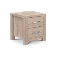 Julian Bowen Sonoma Oak 2 Drawer Bedside