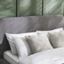 Grey Boucle Double Bed Frame - Julian Bowen