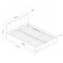 Birlea Hannover Small Double Upholstered Grey Ottoman Bed 