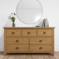 Harrington Solid Oak Wide Chests of Drawers