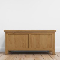 Harrington Solid Oak Blanket Box