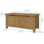 Harrington Solid Oak Blanket Box