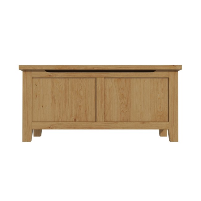 Harrington Solid Oak Blanket Box