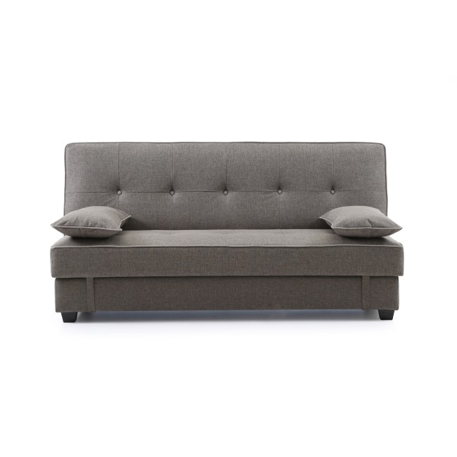 Kyoto Futons Harley Sofa Bed with Storage in Charcoal Fabric 