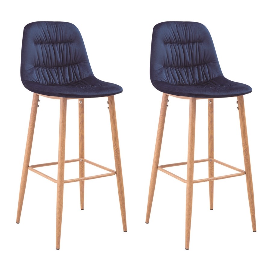 LPD Set of 2 Harper Barstools in Blue
