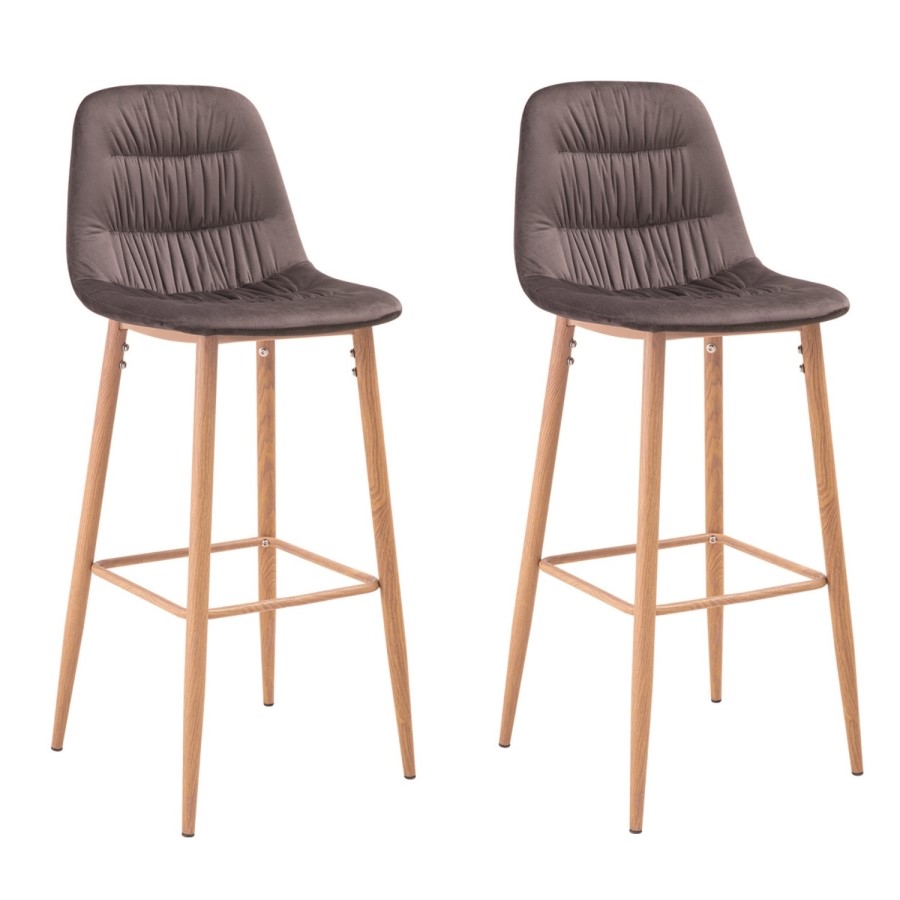 LPD Set of 2 Harper Barstools in Grey