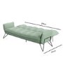 Sage Green Click Clack Sofa Bed - Hattie