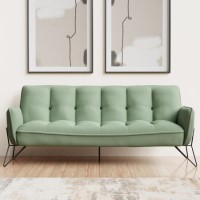 Sage Green Click Clack Sofa Bed - Hattie