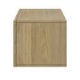 ONLY OPENED - Wide Oak Floating Bedside Table with Storage - Hazel