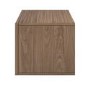 Wide Walnut Floating Bedside Table with Storage - Hazel